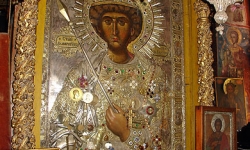 Άγιος Γεώργιος - Αχειροποίητη εικόνα - Ι.Μ. Ζωγράφου Αγίου Όρους